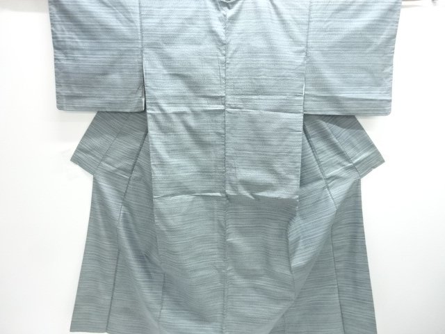 JAPANESE KIMONO / ANTIQUE ABSTRACT PATTERN WOVEN TSUMUGI KIMONO